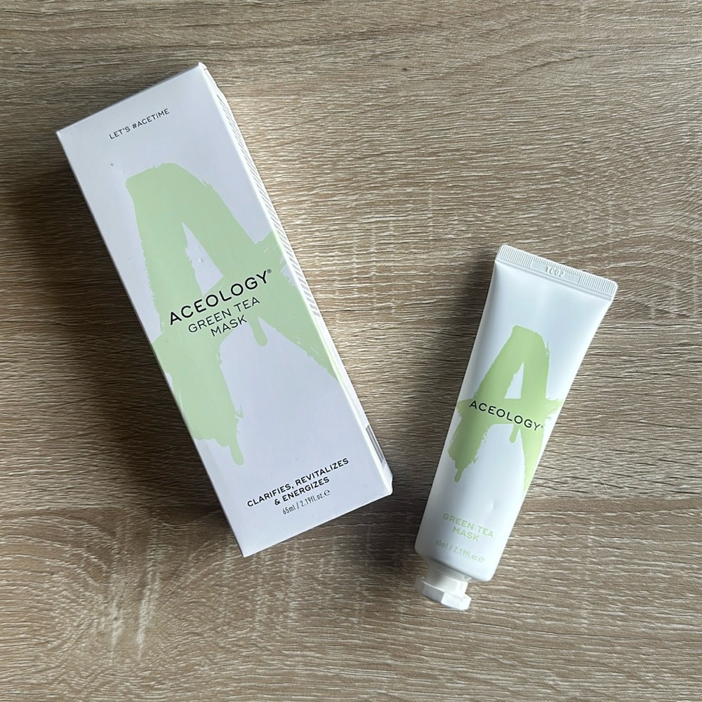ACEOLOGY GREEN TEA MASK NWT